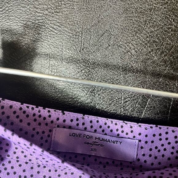 Love For‎ Humanity Couture Purple Dot Skort Size XS - Picture 7 of 8
